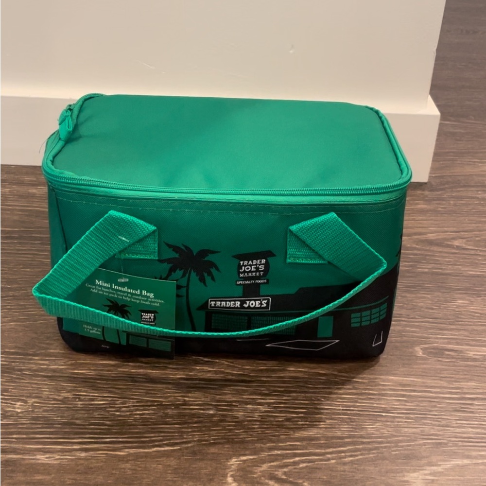 NWT - Trader Joe’s Christmas green insulated cooler